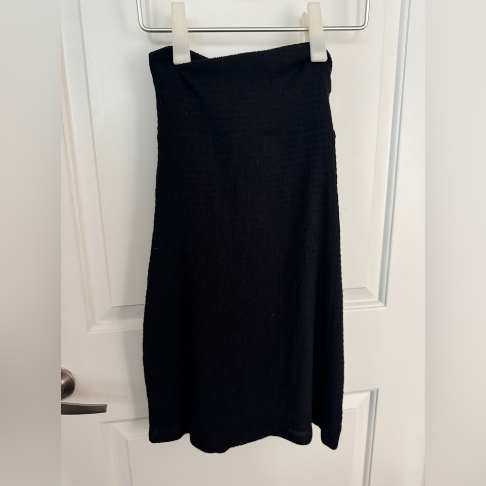Wilfred Black Ribbed Pencil tube mini dress size S
